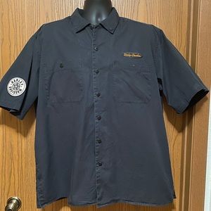 Harley Davidson button up shirt